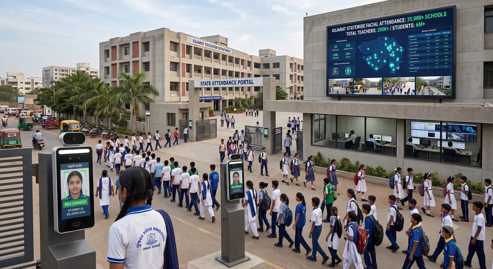 Facial-recognition attendance for 35,000 schools