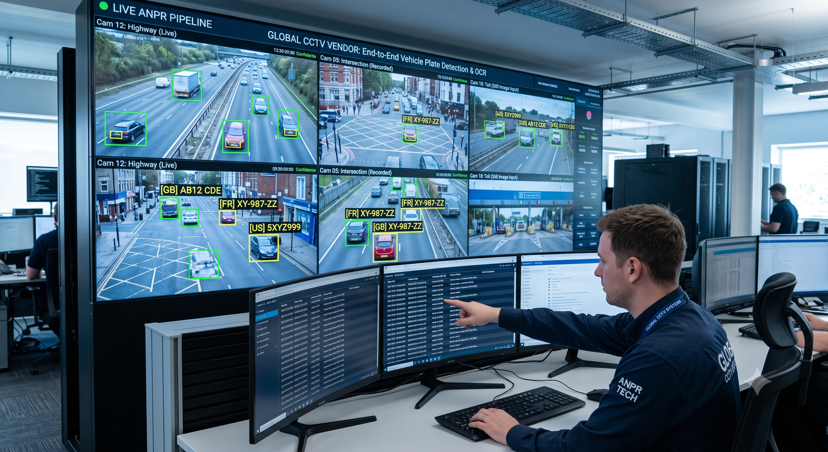 Real-time ANPR on live CCTV streams